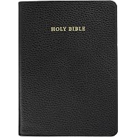 ESV Diadem Reference Edition with Apocrypha, Black Calf Split